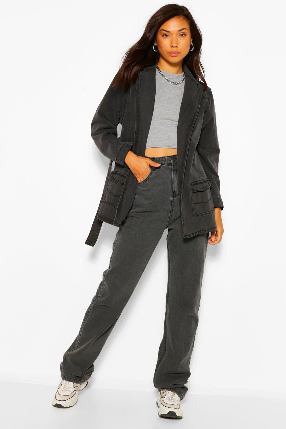 Boohoo denim utility on sale jacket